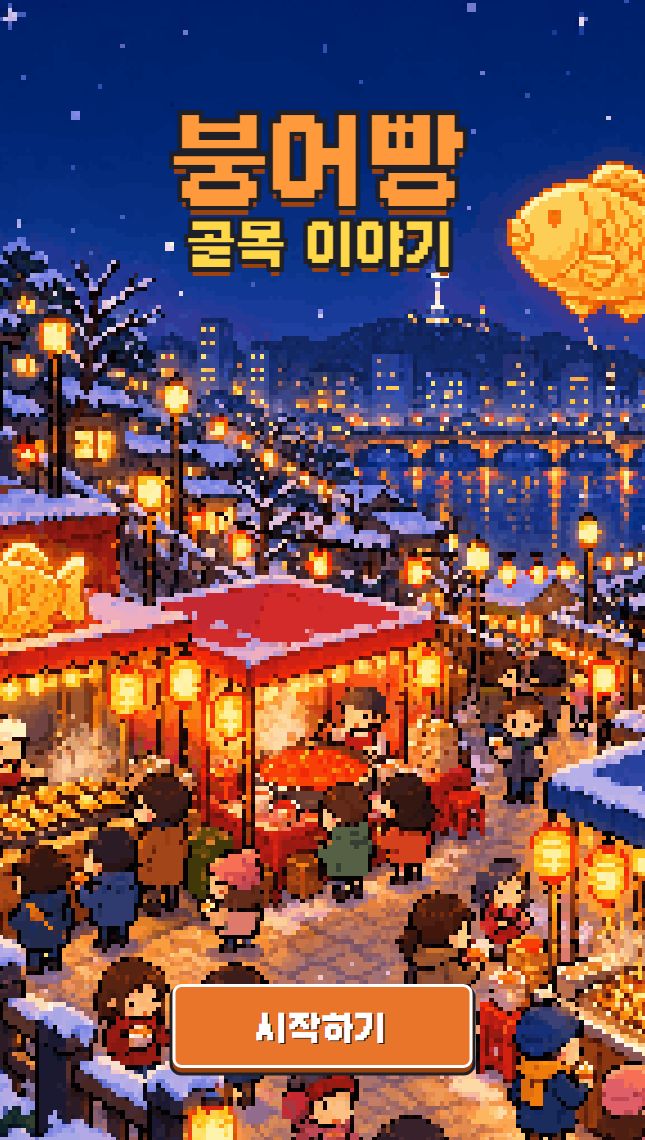 붕어빵 골목 이야기 게임 화면